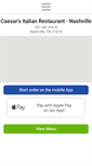 Mobile Screenshot of nashvillecaesarsitalian.com
